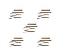 Juego de 5 percas de madera para loros, percas para periquitos medianos y pequeños