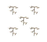 Juego de 5 percas giratorias para pájaros para periquitos pequeños