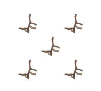 Juego de 5 percas para pájaros, centro de actividades, múltiples ramas, para conures tortolitos, aletas