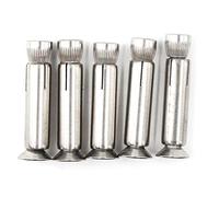 Juego de 5 pernos de expansión hexagonales internos de acero inoxidable M6 x 50 304