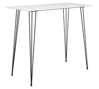 Juego de 5 piezas de bar en color blanco - Moderno Metal & MDesign Juego de comedor para cocina, salón o jardín - duradero y elegante