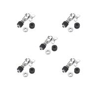 Juego de 5 piezas de embrague Hi-Hat para bricolaje, pedal de tambor doble, poste de soporte ligero de liberación rápida, barra de tracción y percusión electrónica