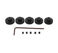 Juego de 5 piezas de engranajes para motor de piñón RC, teclado inalámbrico Bluetooth 48DP 0.53M para Smart TV con retroiluminación, compatible con motores de eje de 3,175 mm para