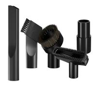 Juego de 5 piezas for aspiradora de coche con boquilla de succión combinada, cabezal de succión y cepillo de limpieza redondo de 32/35 mm de diámetro interior.