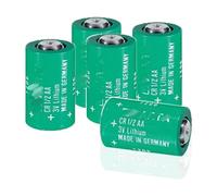 (Juego de 5 pilas CR1/2AA) para baterías cilíndricas de litio Varta serie CR1/2AA de 3 V y 950 mAh