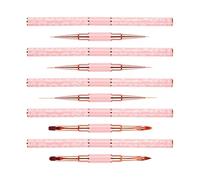 Juego de 5 pinceles de doble cara para uñas, juego de pinceles de arte para uñas, pinceles para uñas, diseños de uñas, herramienta de arte