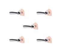 Juego de 5 plantillas invisibles de espuma viscoelástica para aumentar la altura del talón, 2 cm, color negro