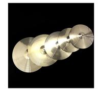 Juego de 5 platillos de tambor profesionales, hechos a mano, de aleación de latón, 14 pulgadas, choque, 18 pulgadas, paseo de 20 pulgadas, perfecto para práctica y actuación