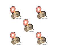 Juego de 5 platillos tibetanos Tingsha fáciles de tocar para decoración de yoga, campanas ligeras tipo C