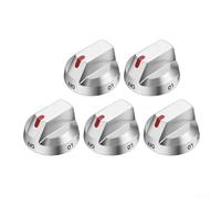 Juego de 5 pomos para estufa de gas DG64-00473A, control de quemador superior para perillas de estufa de gas NX58H5600SS - Diales resistentes al calor para fogones, cocinas y hornos, estufas de gas