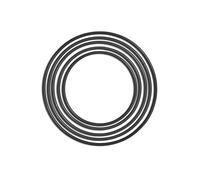 - Juego de 5 Posavasos con Salvamanteles , Negro