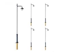 Juego de 5 postes de lámpara LED antiguos a escala HO con resistencias de película metálica de 620 ohmios adecuados para iluminación modelo de 12 V o 16 V CC