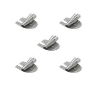 Juego de 5 prensatelas duraderas de vástago bajo para máquina de coser, herramienta de fijación de encuadernación, 5 mm