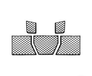 Juego de 5 protectores de malla para rejilla delantera inferior para BMW G87 M2 2023 2025, diseñados para mejorar el flujo de aire y añadir aspecto deportivo (negro brillante)