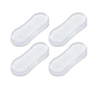 Juego de 5 protectores de silicona transparente para asiento de inodoro para estabilidad y protección