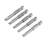 Juego De 5 Puntas De Destornillador Hexagonales 50 Mm En Forma De U Acero S2 1/4inch Pulgada Magnéticas Para Reparación Electrónica Y Herramientas