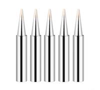 Juego de 5 puntas de soldadura de repuesto de aleación de cobre y hierro 900M-T para trabajos de paso fino, compatibles con soldadura baja, (900M-T-B)