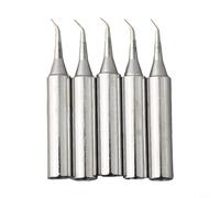 Juego de 5 puntas de soldadura de repuesto de aleación de cobre y hierro 900M-T para trabajos de paso fino, compatibles con soldadura baja (900M-T-IS)