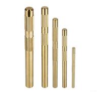 Juego de 5 punzones de latón con tamaños de 3/4 1/2 3/8 1/4 5/8 pulgadas para ingeniería, reparación de automóviles, carpintería y metalurgia