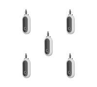 Juego de 5 purificadores de aire portátiles personales, ionizadores negativos, aniones de aire, color blanco, 78 x 40 x 20 mm