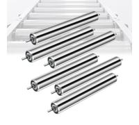 Juego De 5 Rodillos Industriales Por Gravedad, Rodillos Transportadores De Acero Inoxidable De Alta Resistencia(Dia 50mm/2in,L 300mm/11.8in)