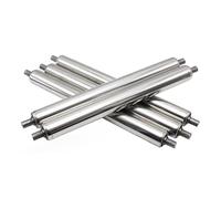 Juego de 5 rodillos transportadores de carga suave para bandas de acero sin accionamiento, rodillo resistente para remolques de camiones, ideal para descarga de almacén