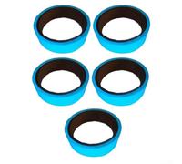 Juego de 5 rollos de cinta que brilla en la oscuridad para uso en interiores y exteriores, cinta de polietileno para escaleras, pasillos y patios, proporcionando visibilidad y seguridad en condiciones