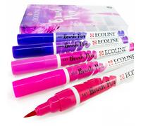 Juego De 5 Rotuladores De Acuarela Líquida Royal Talens Ecoline Color Violeta
