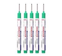 Juego de 5 rotuladores prácticos con fórmulas de secado rápido y tiras de calibración, textura colorida, marcador permanente e impermeable