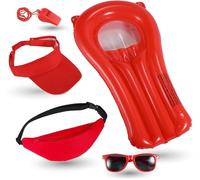 Juego de 5 salvavidas 5 en 1, disfraz de carnaval, salvavidas, boya, salvavidas, boya, salvavidas, boya como Baywatch, para hombre y mujer