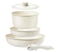 Juego de 5 Sartenes de Ceramica, Sarten Antiadherente Induccion, 16/18/20 cm Olla Pequeña, Sartenes con Mango Extraible, para Todo Tipo de Cocinas