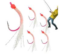 Juego de 5 señuelos artificiales con cola reflectante | Señuelos de cola reflectante de 4,5 cm para aguas dulces, para toros al aire libre agua y varios peces como persa, bagre y lucio