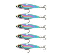 Juego de 5 señuelos de pesca Luya Iron Vib con capa de natación realista