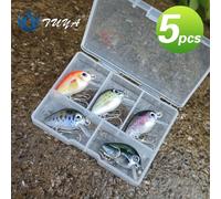 Juego de 5 señuelos, micro señuelos tipo pececillo y spinnerbait, mini kit de de pesca Rock Fatty transfronterizos