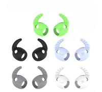Juego de 5 tapones de silicona con agarre para Samsung Galaxy Buds 3 Pro, a prueba de polvo y antideslizantes, almohadillas de repuesto para auriculares in-ear, color negro, blanco, gris, beige