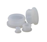 Juego de 5 tapones de silicona for orificios de 4,5/5/5,5/6/6,5/7/7,5/8/8,5/9-14 mm, tipo T, junta de tapa ciega, tapón de sellado(Transparent,9mm(5pcs))