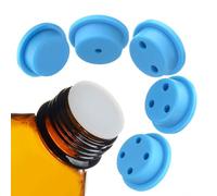 Juego de 5 tapones interiores de silicona for botellas GL45. Esterilización a alta temperatura, compatible con varillas de electrodos de 6 mm.(2-holes 5pcs)