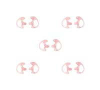 Juego de 5 tapones para los oídos de tubo de bobina acústica de aire, portátil, izquierda, derecha, reemplazan auriculares walkie talkie, parte mediana