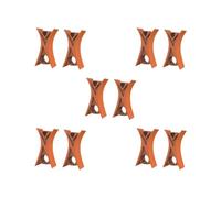 Juego de 5 tapones para violín para instrumentos de arco, accesorios fáciles de usar, práctica de aprendizaje, naranja, 1,3 x 1,1 x 1,1 cm