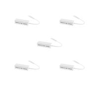 Juego de 5 tarjetas adaptadoras de red Ethernet rápida micro USB a RJ45 LAN 10/100 Mbps, color blanco