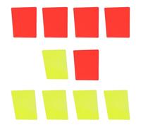 Juego de 5 tarjetas de práctica de árbitro de fútbol, castigo de árbitro de fútbol para mejorar la disciplina del equipo durante el juego, advertencia de fútbol, retraso de expulsión para