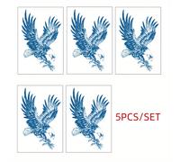 Juego de 5 Tatuajes Temporales del Águila , Impermeables y Resistentes al , Diseños Realistas de de Águila para Hombres y Mujeres en la Espalda, Pecho y Brazos, Duración de 7-15 Días