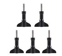 Juego de 5 tornillos moleteados de 6 cm de largo compatibles con cámaras / Yi/AEE, apriete y afloje fácilmente los tornillos, tornillos de acero inoxidable y ABS