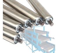 Juego de 5 transportadores de rodillos de metal ajustables de 3,8 cm a 35,6 cm de diámetro, Du pesado para proyectos industriales y piezas de repuesto para un manejo eficiente de materiales
