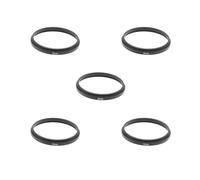 Juego de 5 tubos de extensión de rosca T2 M42 x 0,75 hilos para telescopio, 3 mm, color negro