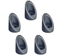 Juego de 5 tuercas de vástago de bicicleta con forma de cuello de cisne y agujero de rosca M8 de 22 mm y 25 mm de diámetro, hechas de hierro para un uso seguro del vástago de la bicicleta (25 mm de