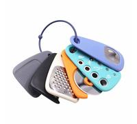 Juego de 5 utensilios de cocina, apilables, ahorro de espacio, para cocina pequeña, accesorios para caravana, interior del lavavajillas (azul) Vkz270 (azul cielo, 12,5 x 7 cm)