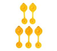 Juego de 5 válvulas de purga amarillas de repuesto para bidón de gasolina, aptas para flash para Scepter Rotopax, reutilizables, tamaño estándar, plástico
