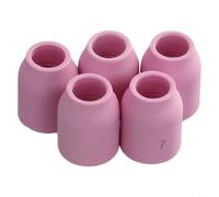 Juego de 5 vasos de cerámica para lente de gas TIG para SR WP 92025 17 18 26 TIG accesorios de antorcha de soldadura (53N61)
