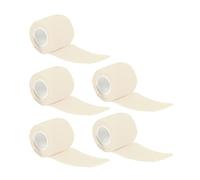 Juego de 5 vendas adhesivas cohesivas, primera cinta elástica, autoadherente, vendaje no tejido para deportes